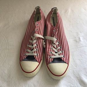 Converse men’s red white and blue sneakers